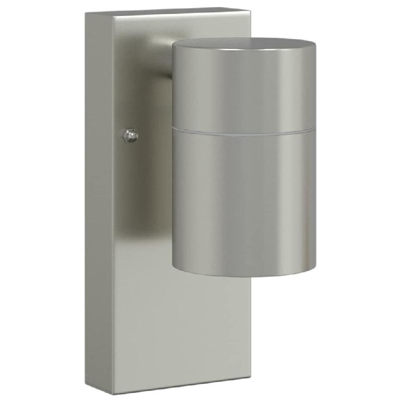 Helloshop26 - Applique murale extérieure design moderne cylindrique résistante aux intempéries 6,5 x 10,5 x 16 cm en acier 02_0056531 - acier 30002_0