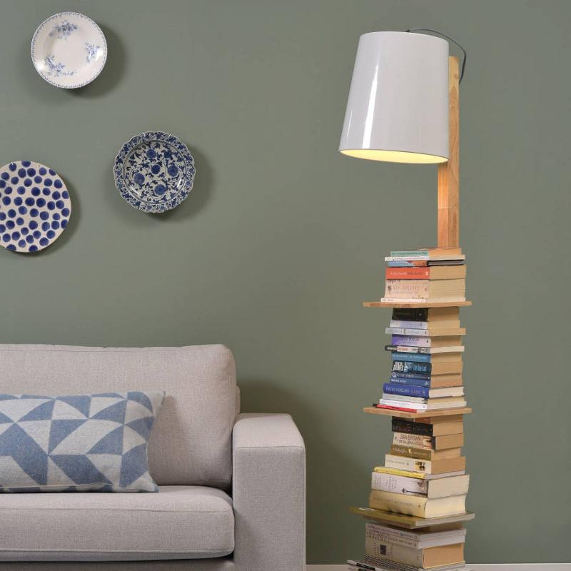 IT\'S ABOUT ROMI CAMBRIDGE LAMPADAIRE, BOIS/BLANC
