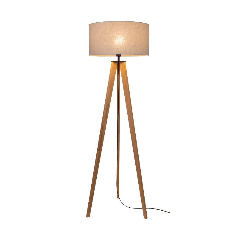 BRITOP LAMPADAIRE MAIRA, TRÉPIED, CHÊNE HUILÉ, BEIGE