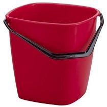 LOT DE 3 - SEAU DE MÉNAGE BUCKET, 9,5 LITRES, ROUGE