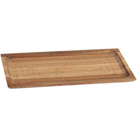 LOT DE 6 - PLATEAU ACACIA RECTANGULAIRE 25 X 12 CM