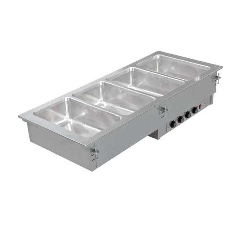 ONNERA KBS Bain-Marie encastrable 4X Gn 1/1 avec cuves réglables séparément Acier inox - 70510127_0