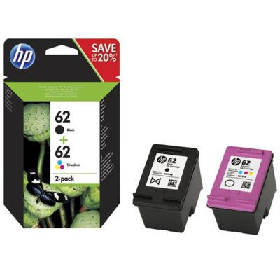 Pack 2 cartouches HP 62 noir et couleurs pour imprimantes jet d'encre_0