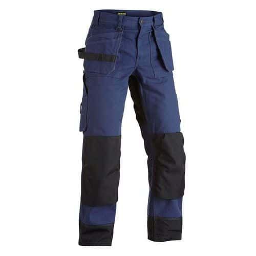 PANTALON DE TRAVAIL ARTISAN HEAVY WORKER BLEU FONCÉ/NOIR D120 - BLAKLADER