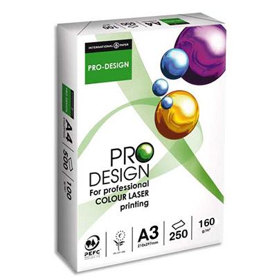 PAPIER PRODESIGN - 160 G - A3 - SPECIAL LASER - RAMETTE DE 250 FEUILLES
