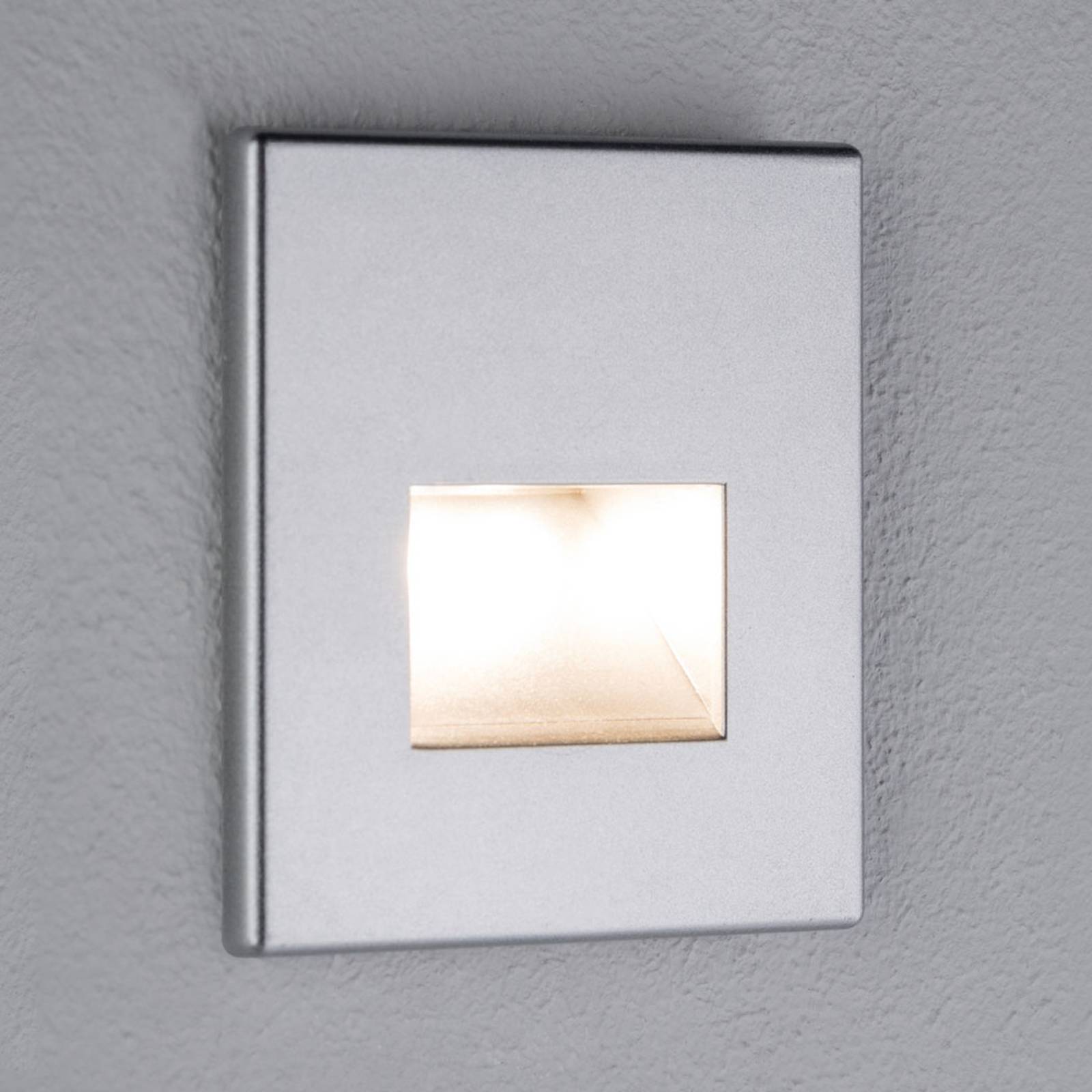 PAULMANN APPLIQUE ENCASTRABLE LED EDGE, CHROMÉ MAT