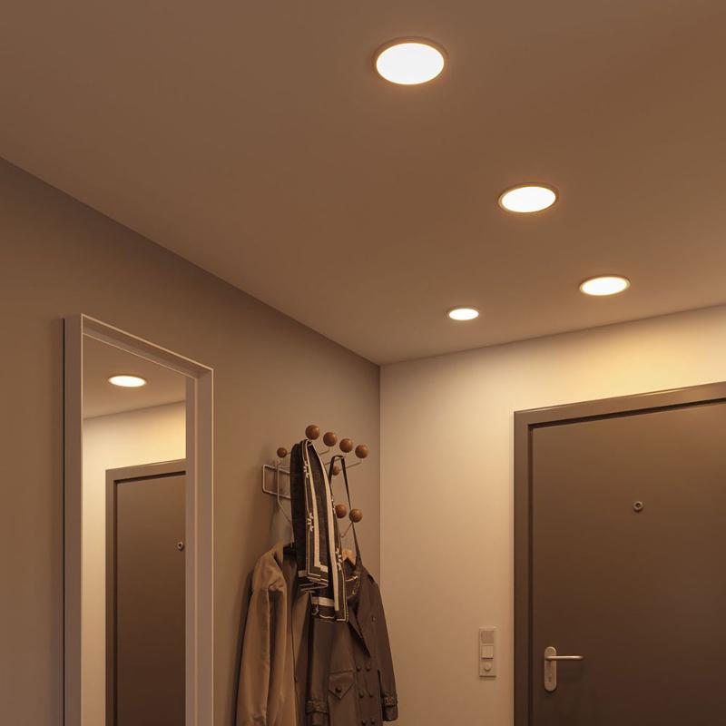 PAULMANN PANNEAU LED AERO 3000K ROND CHROMÉ 17,5CM