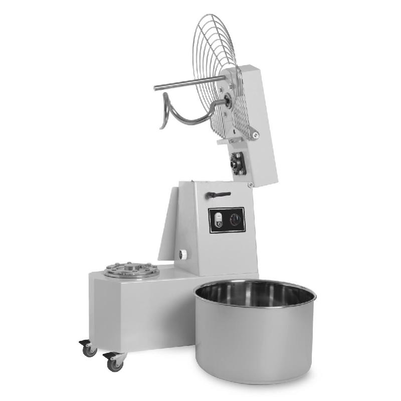 Pétrin à spirale 2 vitesses - Tête relevable et cuve extractible - 20 L | Resto italia - 7010162020E_0