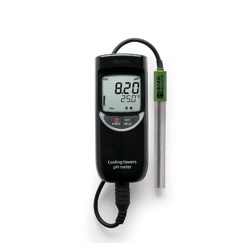PH-mètre HI99141 pour eaux de chaudières et tours aéroréfrigérantes - électrode titane robuste et membrane plate_0