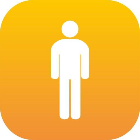 PLAQUE EN DRAPEAU PLEXI - HOMME - ORANGE