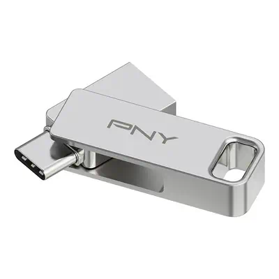 PNY DUO LINK lecteur USB flash 256 Go USB Type-A / USB Type-C 3.2 Gen 1 (3.1 Gen 1) Acier inoxydable_0