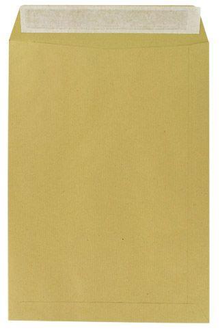 POCHETTE ADMINISTRATIVE KRAFT BRUN 229 X 324 MM - SANS FENÊTRE - FERMETURE AVEC BANDE PROTECTRICE - BOÎTE DE 250