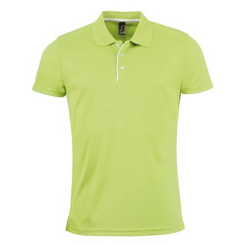 POLO PERSONNALISABLE HOMME VERT MULTITECH PES