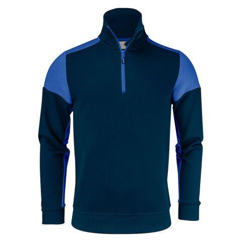 PRINTER PRIME PRIME SWEATSHIRT HALFZIP UNISEX MARINE/COBALT - TAILLE XXXXL