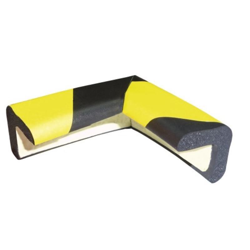 Protection de coin en mousse, coloris jaune/noir, longueur 7 cm, largeur 7 cm._0