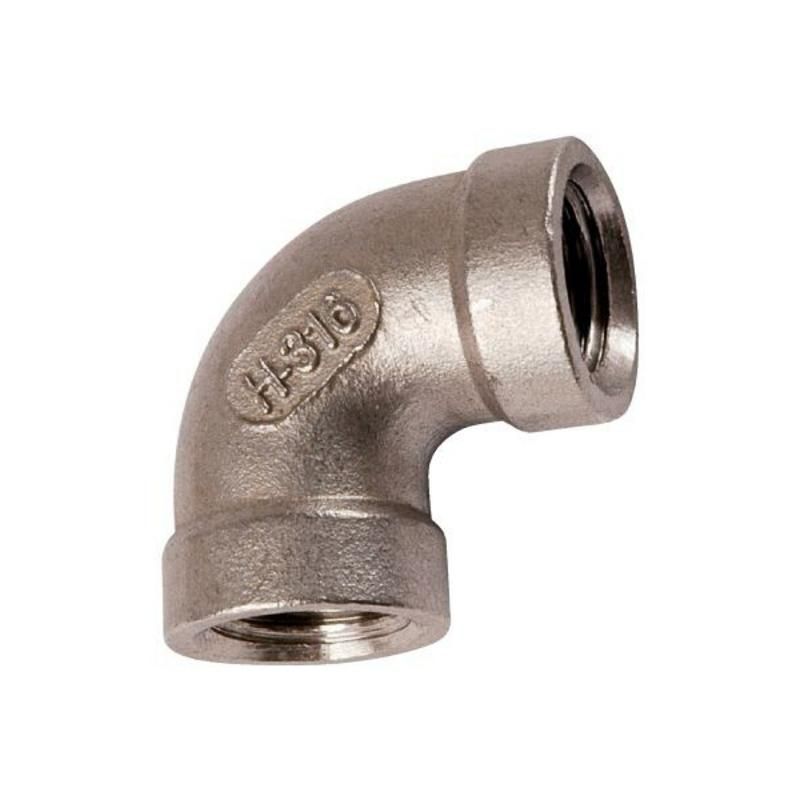 RACCORD COUDE 90 DEGRE FEM/FEM INOX 15X21 2001 DN 1/2