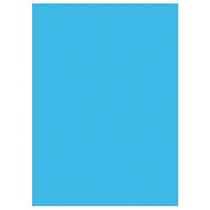 RAJA CHEMISES DOSSIERS 220G RECYCLÉES - 24 X 32 CM - PASTEL BLEU FONCÉ - LOT DE 100