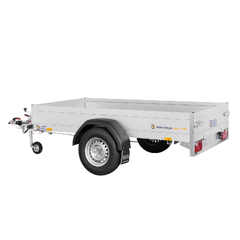 Remorque SARIS MAC ALU - 1 essieu freiné - PTAC 1350 Kg - 255 x 133 cm - Référence K3 306 184 3500 2 E - Usage mixte, professionnel et particulier_0