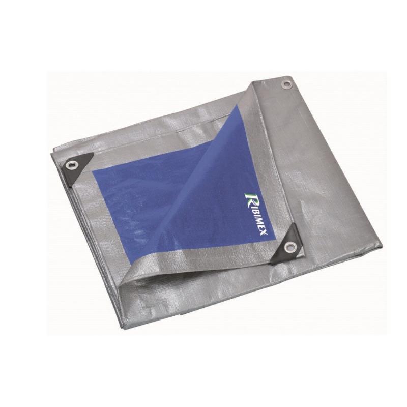 RIBIMEX Bâche De Protection 250gr/m² Multicolore PRB25010X15 - gris 3700194407971_0
