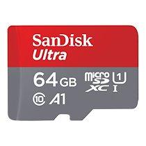SANDISK ULTRA - CARTE MÉMOIRE FLASH - 64 GO - MICROSDXC UHS-I
