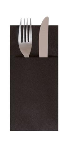 SERVIETTE JETABLE KANGOUROU DRY COTTON NOIR GARCIA DE POU 40 X 40 CM (VENDU PAR 50)