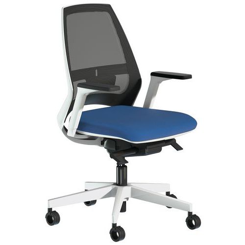 SIÈGE DE BUREAU OXYGEN ACCOUDOIR 3D RÉSILLE BLEU - QUADRIFOGLIO