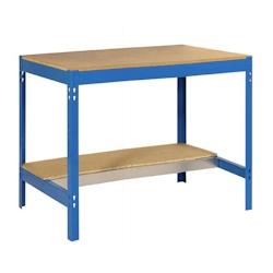 SimonRack Établi SIMONWORK BT0 couleur BLEU/BOIS 842x910x610 mm (haut x largeur x profondeur) - métal 8435104919712_0
