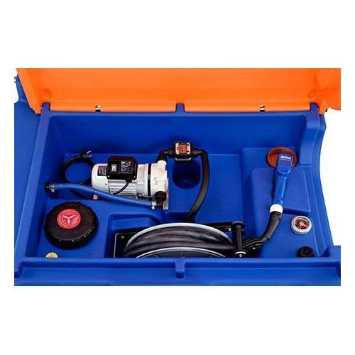 Station Blue Easy Mobil 980 litres premium - Pompe électrique 230 V - Avec capot - CEMO - Cuve en polyéthylène certifié compatible AdBlue®_0