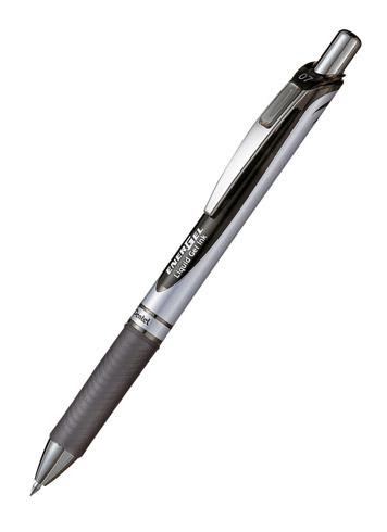 LOT DE 2 - STYLO ROLLER PENTEL ENERGEL BL77 RÉTRACTABLE POINTE 0,7 MM - ÉCRITURE MOYENNE NOIR