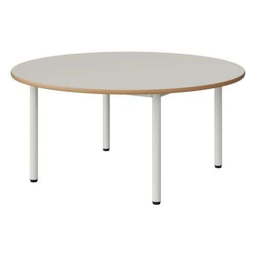 TABLE MALIBU Ø 120 T2 4P STRA ALAISÉ BLC SEL W911/BLC 9016