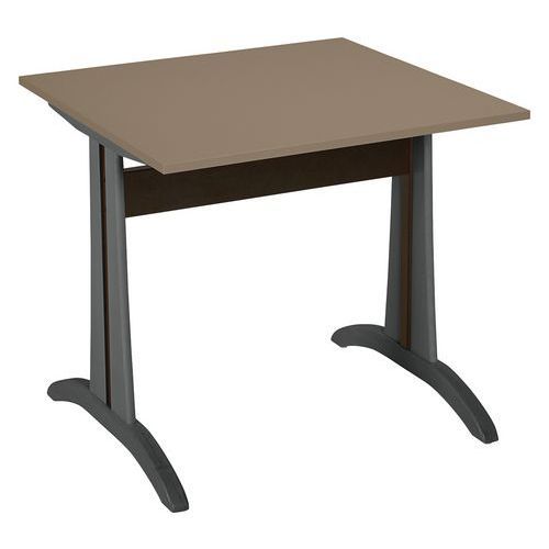 TABLE MIKADO 80X80CM STRATIFIÉ ABS - PIERRE LUNE/ANTHRACITE - SUNSET CREATION