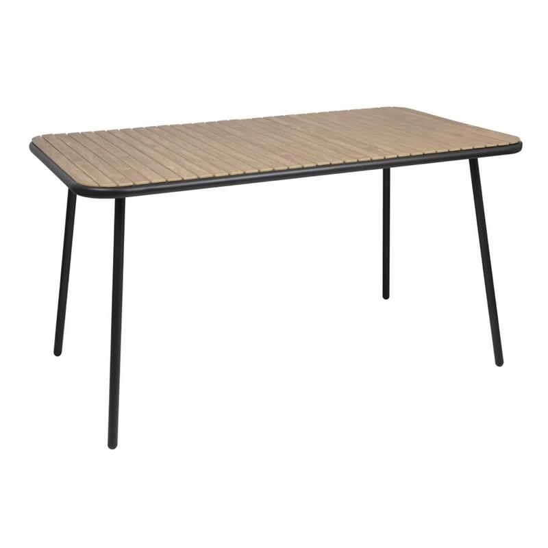 Table rectangulaire effet bois Santorini 1400mm | Bolero - FU536_0