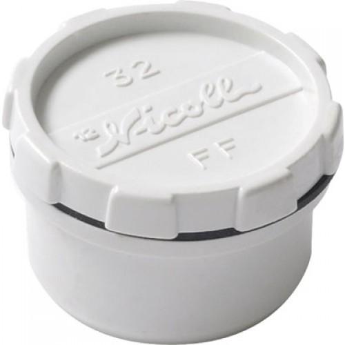 TAMPON DE VISITE PVC BLANC Ø 50 - FJB NICOLL