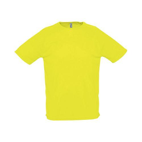 TEE-SHIRT PERSONNALISABLE UNI TECHNIC PES ADULTE JAUNE FLUO