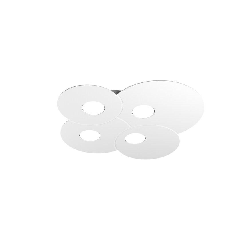 Top light Plafonnier rond Toplight Cloud 4 lumières avec douille GX53, cadre blanc, design moderne 86x37x3cm - blanc 8057094705962_0