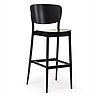 Valencia - Tabouret de restaurant en hêtre massif cintré - Hauteur 82,5 cm_0