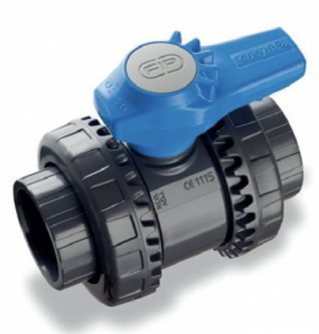 Vanne à boisseau sphérique en PVC EPDM - Référence 31VEIV016E - Diamètre 016 mm_0