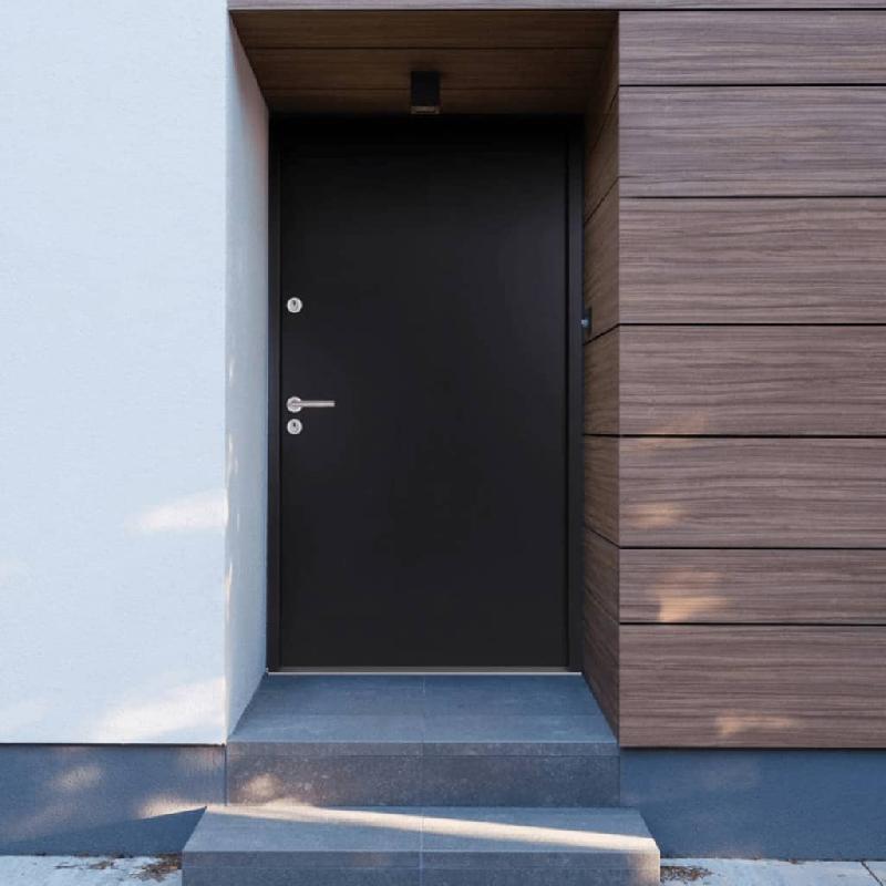 Vidaxl porte d'entrée anthracite 100x200 cm aluminium 3190563_0