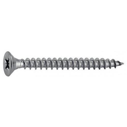 VIS À BOIS AGGLOMÉRÉ TÊTE FRAISÉE - POZIDRIV - INOX A2 - FILETAGE TOTAL - 5X25 B200 ACTON