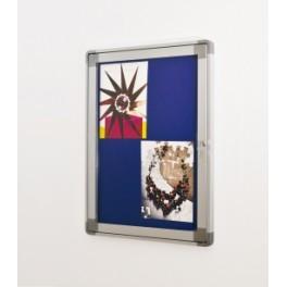 Vitrine intérieure Alya - Extra plate 28 mm avec porte en verre et serrure 1 point_0