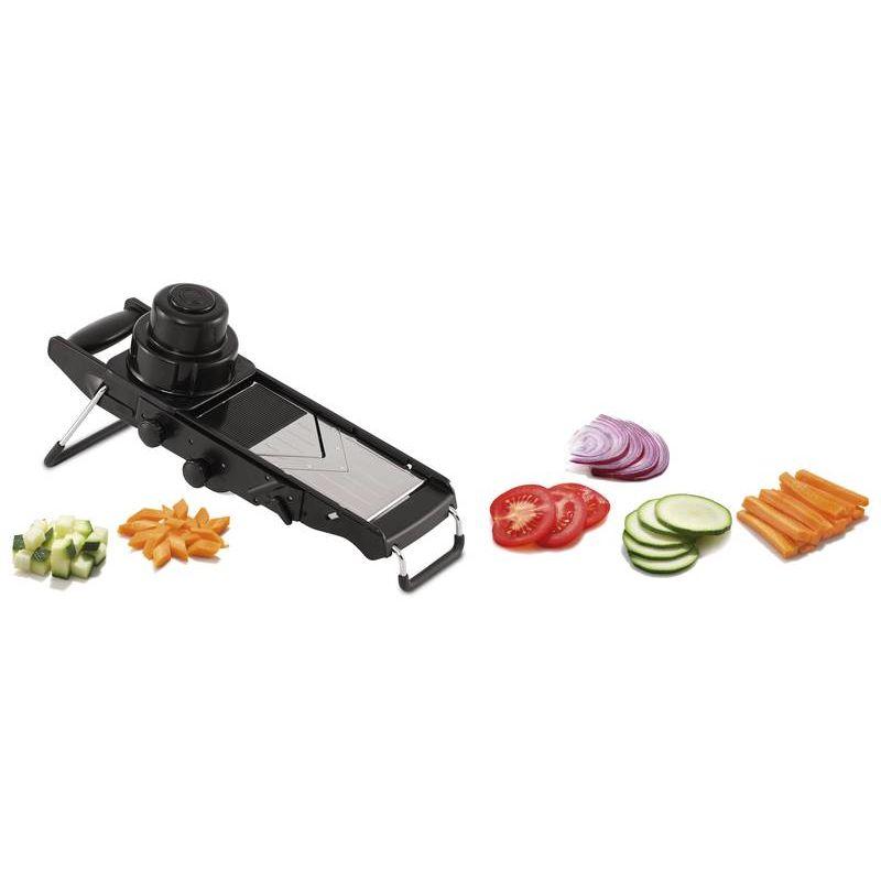 MANDOLINE DE CUISINE EN ACIER INOXYDABLE AVEC SUPPORT - WEIS