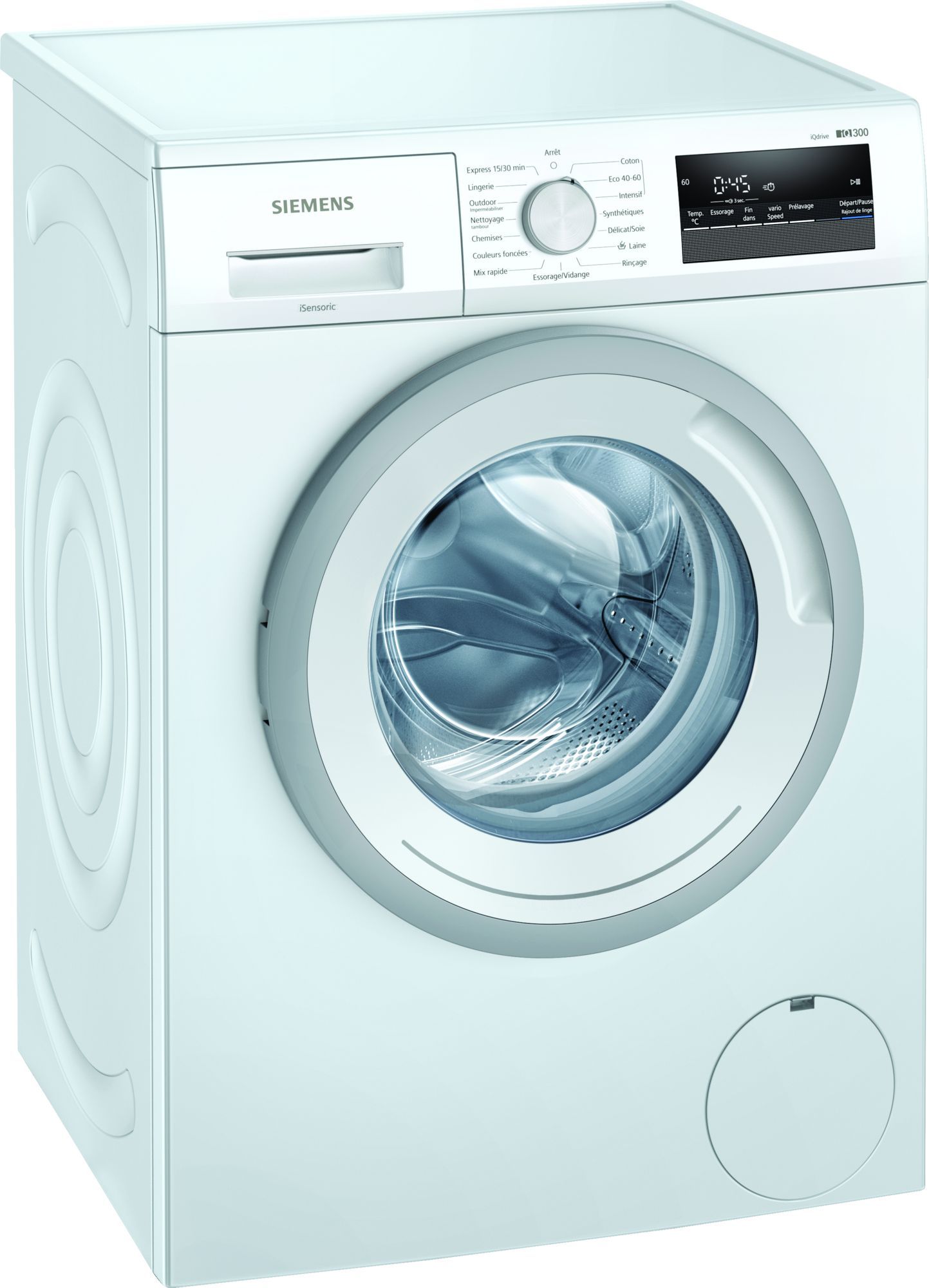 Lave-linge professionnel iSensoric Wm12n108ff IQ300 - BSH électroménager - 1200 trs/min avec moteur à induction iQdrive_0