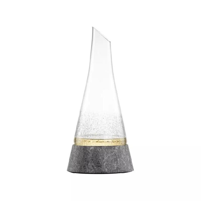 Zwieselglas Handmade - Décanteur avec socle en pierre  - Gamme Symbiosis en Cristallin;Pierre - Réf. 123796 - lot de 1 - transparent 123796_0