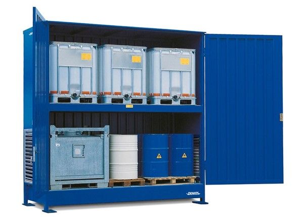 185534w - Conteneur de stockage isolé en laine de roche - 2 GK 314 OTE ISO avec bac de rétention intégré_0