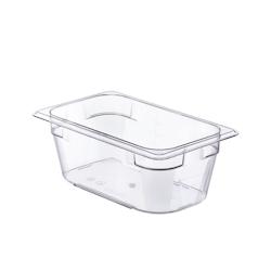Bac alimentaire Araven Gastronorm GN 1/2 - 10 litres - cm 32,5 x 26,5 x 15 h - transparent Polycarbonate 94020_0