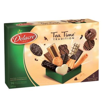 Biscuits Delacre Tea Time, assortiment, boîte de 500 g_0
