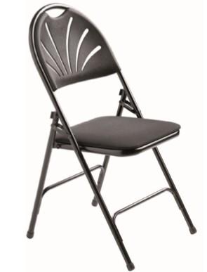 Chaise de collectivités pliante Marguerite - Dossier polypropylène - Assise vinyle - Structure acier_0