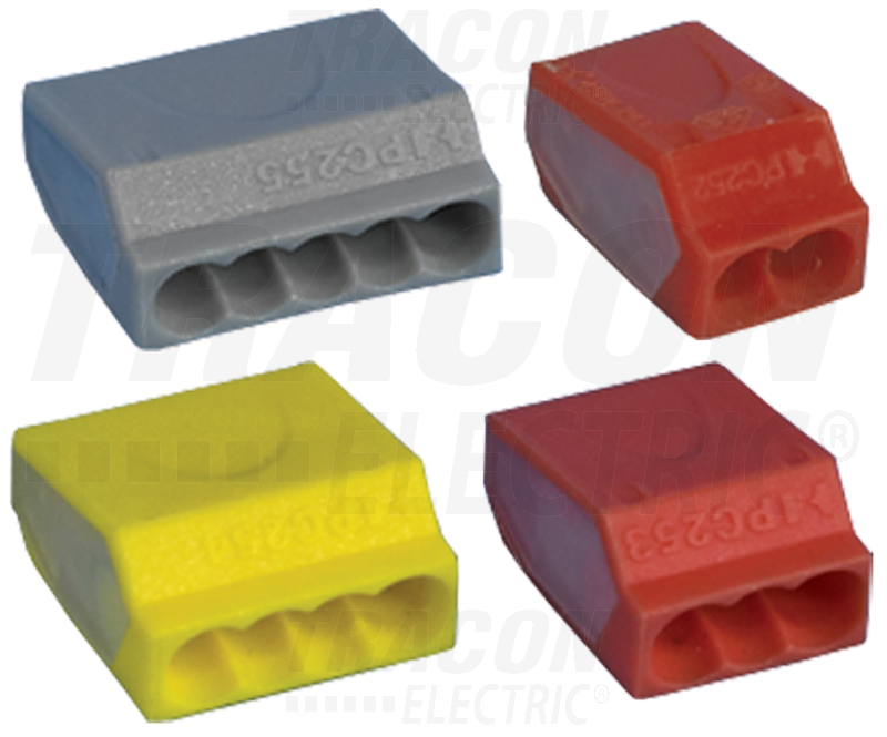 Connecteur sans vis gris 5×(0,75-2,5mm²) - 450VAC - 16A maximum_0