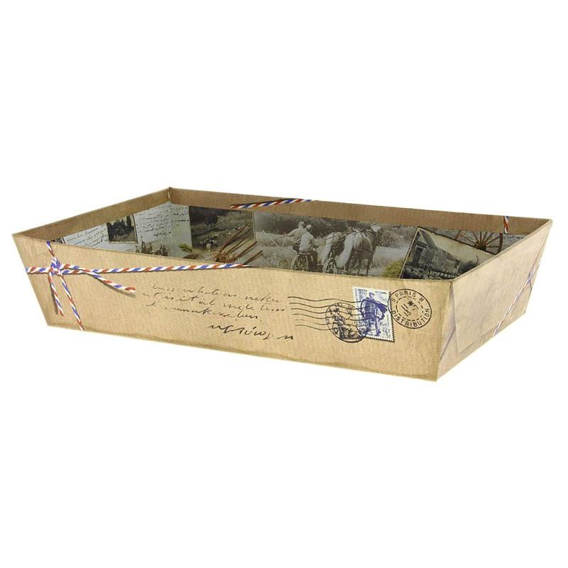 Corbeille carton rectangle Cottage 33x20 -_0
