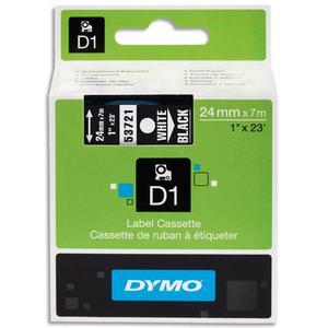 Dymo ruban d1 poly 24mmx7m blanc/noir bb1 s0721010_0